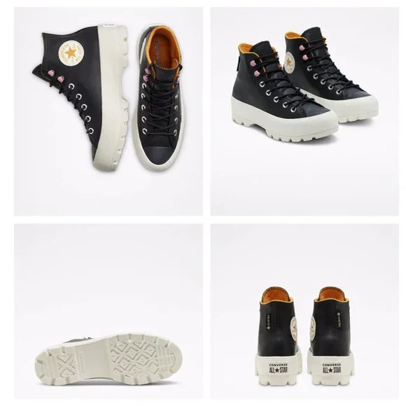 Converse CTAS Lugged Winter Hi Women's Sneaker Shoe Limited Black 568763C - Picture 2 of 3